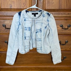 Light wash denim jacket